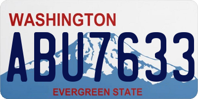 WA license plate ABU7633