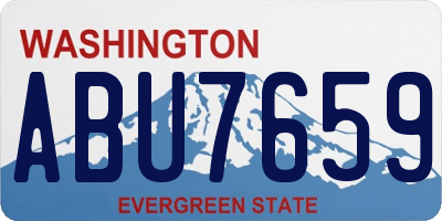 WA license plate ABU7659