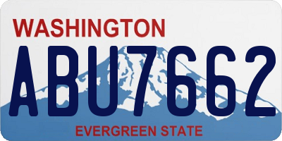 WA license plate ABU7662