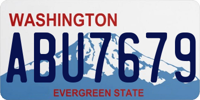 WA license plate ABU7679