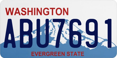 WA license plate ABU7691