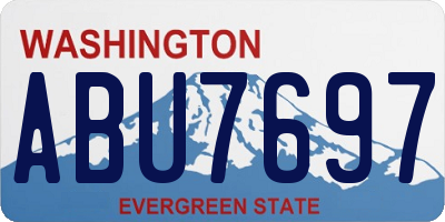WA license plate ABU7697