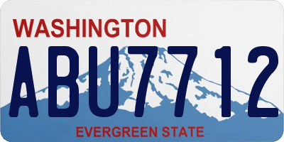 WA license plate ABU7712
