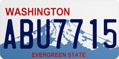 WA license plate ABU7715