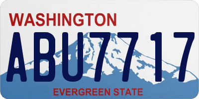 WA license plate ABU7717