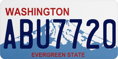 WA license plate ABU7720