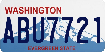 WA license plate ABU7721