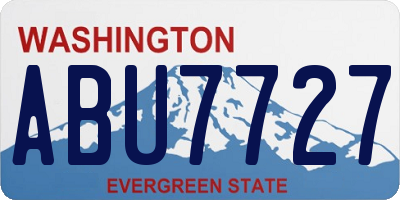 WA license plate ABU7727