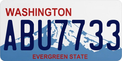 WA license plate ABU7733
