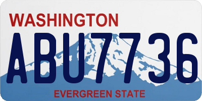 WA license plate ABU7736