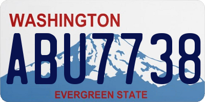 WA license plate ABU7738