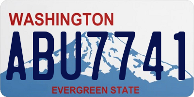 WA license plate ABU7741