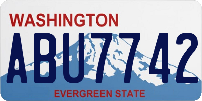 WA license plate ABU7742