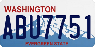 WA license plate ABU7751