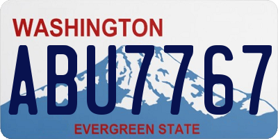 WA license plate ABU7767