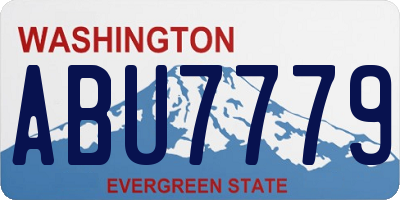 WA license plate ABU7779