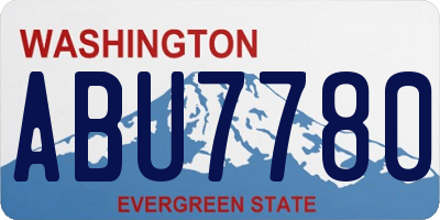 WA license plate ABU7780