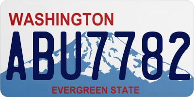 WA license plate ABU7782