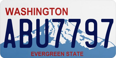 WA license plate ABU7797