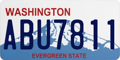 WA license plate ABU7811