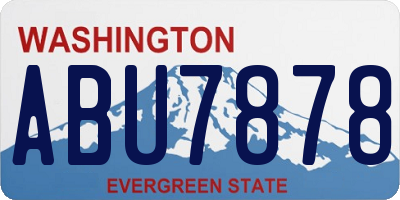 WA license plate ABU7878