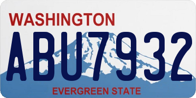 WA license plate ABU7932