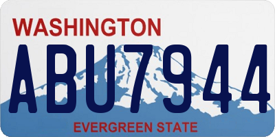 WA license plate ABU7944