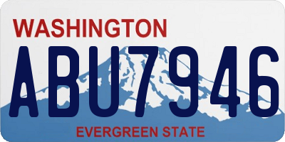 WA license plate ABU7946