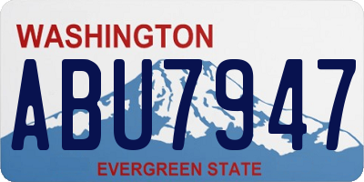WA license plate ABU7947