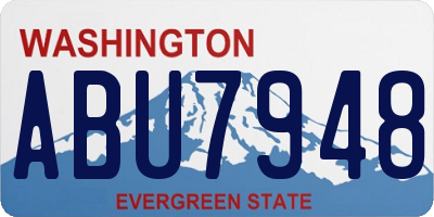 WA license plate ABU7948