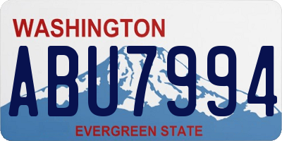 WA license plate ABU7994
