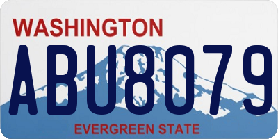 WA license plate ABU8079