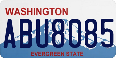 WA license plate ABU8085