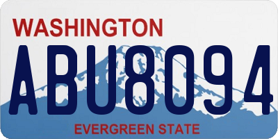 WA license plate ABU8094