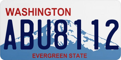 WA license plate ABU8112
