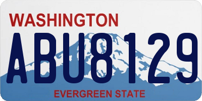 WA license plate ABU8129