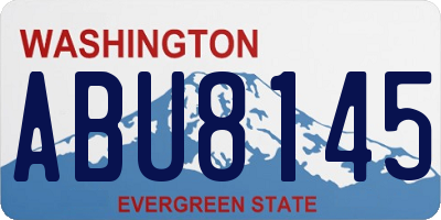 WA license plate ABU8145