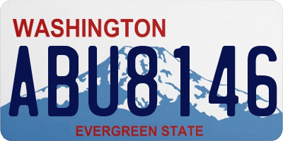 WA license plate ABU8146