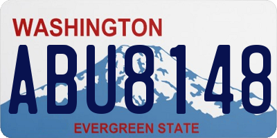 WA license plate ABU8148