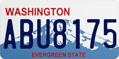 WA license plate ABU8175