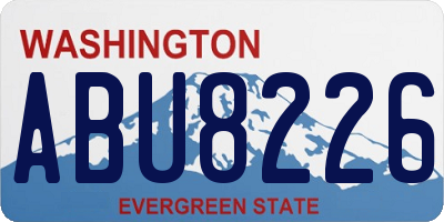 WA license plate ABU8226