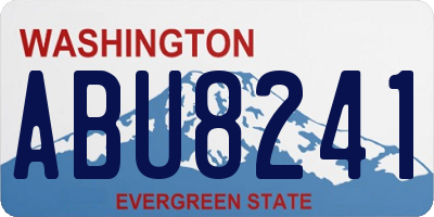 WA license plate ABU8241