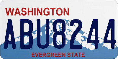 WA license plate ABU8244