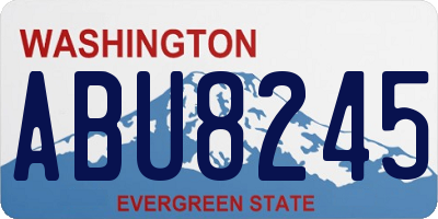 WA license plate ABU8245
