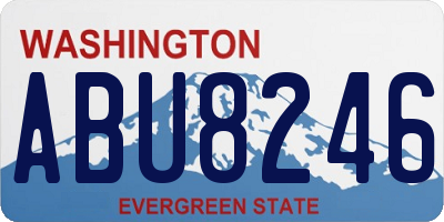WA license plate ABU8246