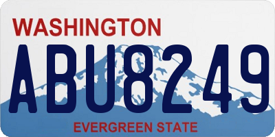 WA license plate ABU8249