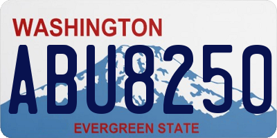 WA license plate ABU8250