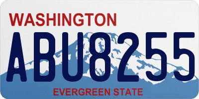 WA license plate ABU8255