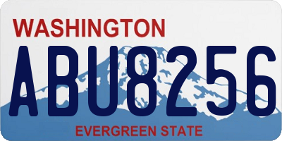 WA license plate ABU8256