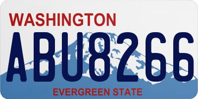 WA license plate ABU8266